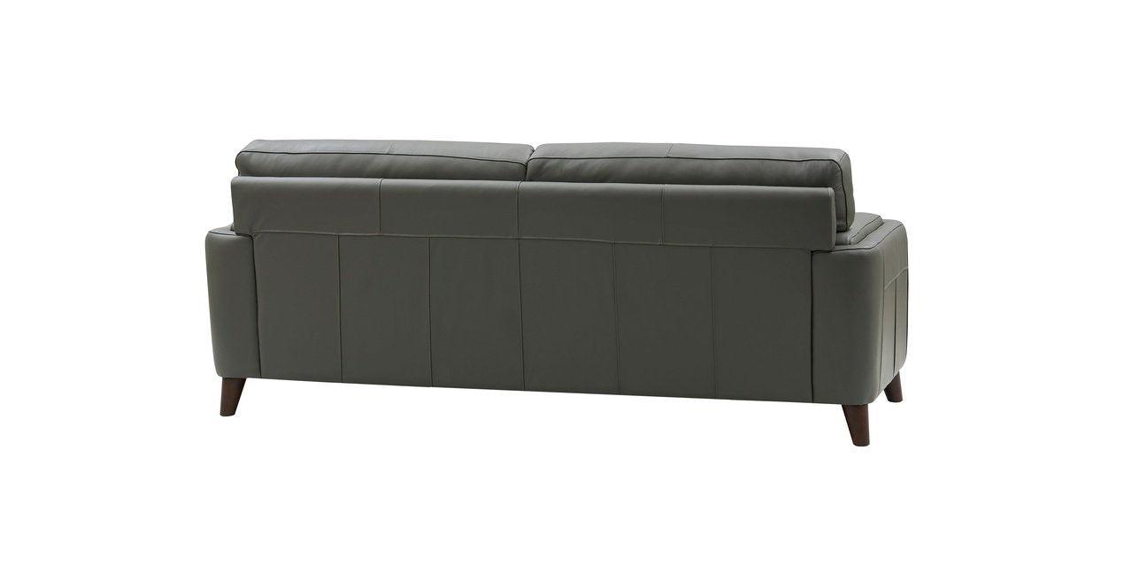 Gray Leather Sofa